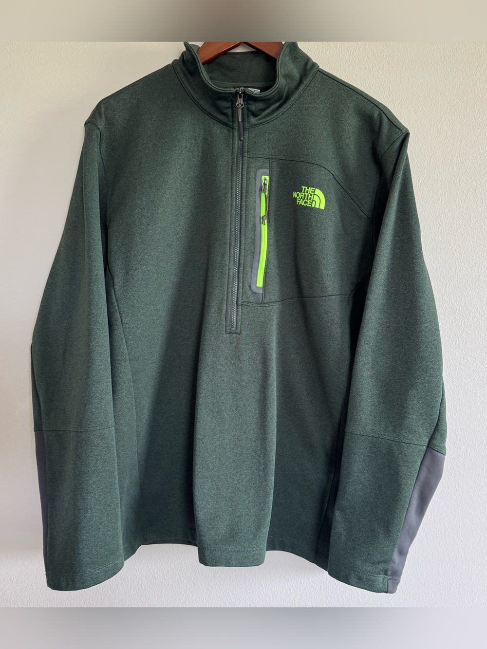 The North Face Canyonlands 1/2-Zip Fleece Pullover - Green/Neon XL Gorpcore
